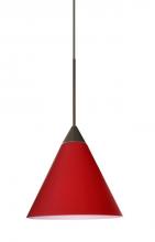  1XC-5121RM-LED-BR - Besa Pendant Kani Bronze Ruby Matte 1x5W LED