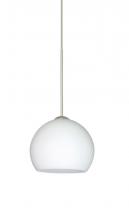  1XT-565807-SN - Besa Pendant Palla 5 Satin Nickel Opal Matte 1x50W Halogen