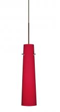  RXP-5674RM-BR - Besa Camino Pendant Bronze Ruby Matte 1x50W Halogen