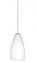  1XP-719807-SN - Besa Pendant Karli Satin Nickel Opal Matte 1x50W Halogen