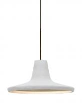  X-MODUSWH-LED-BR - Besa Modus Cord Pendant For Multiport Canopy, White, Bronze Finish, 1x9W LED