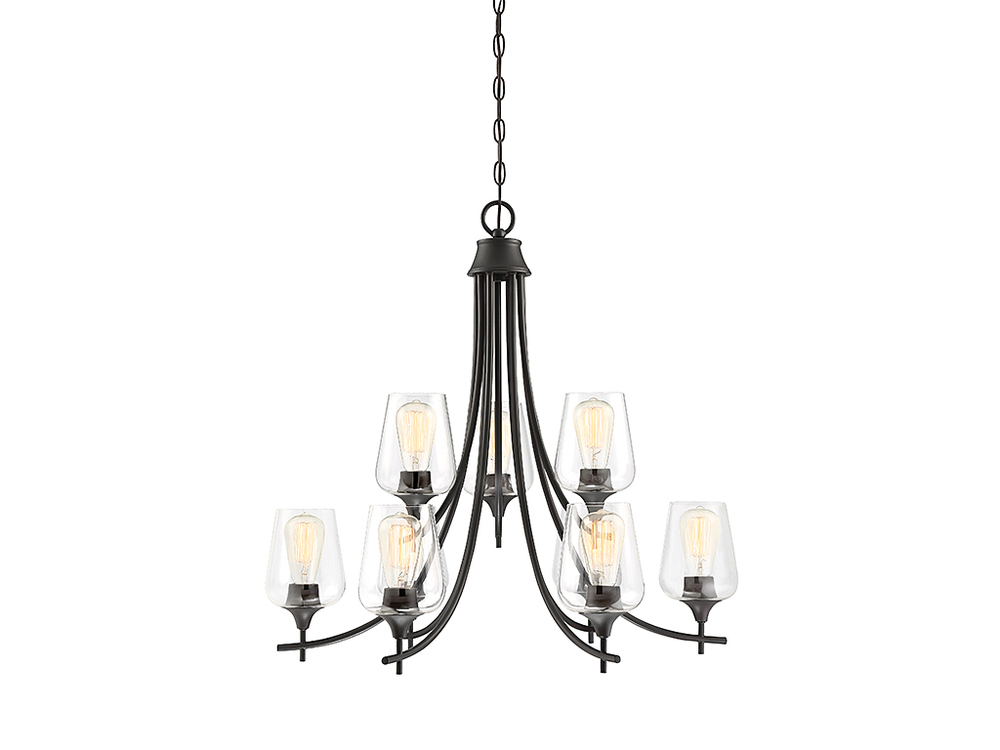 Octave 9-light Chandelier In English Bronze