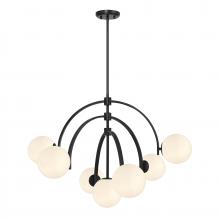  1-3319-7-89 - Marias 7-Light Chandelier in Matte Black