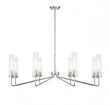  1-8860-8-109 - Baker 8-Light Chandelier in Polished Nickel