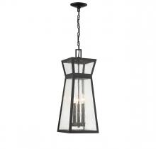  5-638-BK - Millford 3-Light Outdoor Hanging Lantern in Matte Black