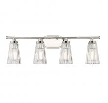  8-1745-4-109 - Chantilly 4-Light Bathroom Vanity Light in Polished Nickel