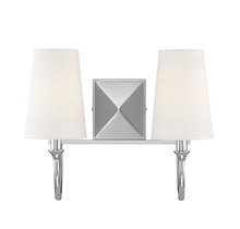  8-2542-2-109 - Cameron 2-Light Bathroom Vanity Light in Polished Nickel