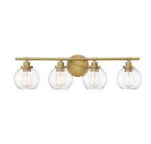  8-4050-4-322 - Carson 4-Light Bathroom Vanity Light in Warm Brass