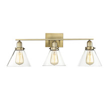  8-9130-3-322 - Drake 3-Light Bathroom Vanity Light in Warm Brass