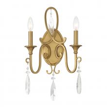  9-2704-2-322 - Fairchild 2-Light Wall Sconce in Warm Brass