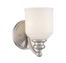  9-6836-1-SN - Melrose 1-Light Wall Sconce in Satin Nickel