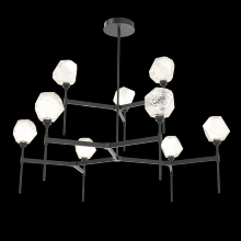  CHB0039-55-MB-A-001-L3 - Gem Round Belvedere Chandelier-55-Matte Black