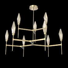  CHB0050-54-GB-CB-001-L1 - Rock Crystal Round Chandelier-54-Gilded Brass