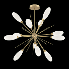  CHB0071-0B-GB-WL-001-L3 - Fiori  Starburst Chandelier - 46" -Gilded Brass