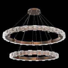  CHB0087-2T-BB-TE-CA1-L3 - Tessera 38" & 50" Two-Tier Ring-Burnished Bronze