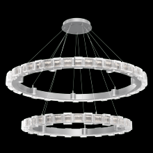  CHB0087-2T-CS-TE-CA1-L3 - Tessera 38" & 50" Two-Tier Ring-Classic Silver