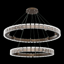  CHB0087-2T-FB-TP-CA1-L3 - Tessera 38" & 50" Two-Tier Ring-Flat Bronze