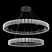  CHB0087-2T-MB-TP-CA1-L3 - Tessera 38" & 50" Two-Tier Ring-Matte Black