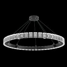  CHB0087-50-MB-TP-CA1-L3 - Tessera 50in Ring-Matte Black-Pavé Cast Glass