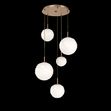  CHB0092-05-NB-WL-C01-L3 - Gaia Round Pendant Chandelier