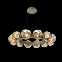  CHB0095-36-GB-FB-CA1-L3 - Luna Radial Ring Chandelier