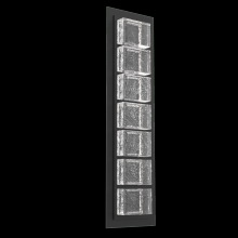  IDB0087-01-MB-TP-L2 - Tessera  Sconce (S)-Matte Black-Pavé Cast Glass