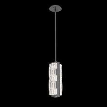  LAB0087-01-GP-TE-001-L2 - Tessera Pendant-Graphite-Tetro Cast Glass