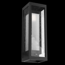  ODB0027-18-TB-F-L2 - Outdoor Double Box Cover Sconce with Glass-Textured Black-Glass
