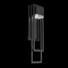  ODB0083-01-TB-CC-L2 - Cascade Sconce 18"-Textured Black-Clear Cast