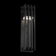  ODB0084-01-TB-CC-L2 - Avenue 18" Sconce-Textured Black-Clear Cast