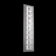  ODB0087-02-AG-TP-L2 - Tessera Outdoor Sconce (M)-Argento Grey-Pavé Cast Glass