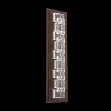  ODB0087-02-SB-TE-L2 - Tessera Outdoor Sconce (M)-Statuary Bronze-Tetro Cast Glass