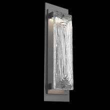  ODB0090-01-AG-TL-L2 - Tabulo Outdoor Sconce (M)-Argento Grey-Linea Cast Glass