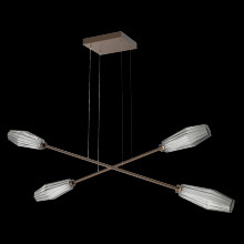  PLB0049-M2-FB-S-CA1-L3 - Aalto Double Moda-Flat Bronze-Smoke Blown Glass-Stainless Cable-LED 3000K