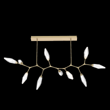  PLB0050-BC-GB-CC-001-L3 - Rock Crystal Modern Branch - 10 pc-Gilded Brass