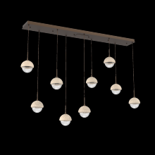  PLB0093-09-FB-TC-C01-L1 - Cabochon Linear Pendant Chandelier