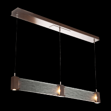  PLB0042-47-GB-SG-CA1-L3 - Parallel Linear Suspension-Gilded Brass-Granite Glass