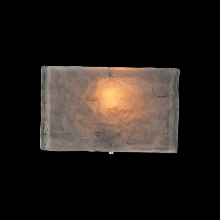  CSB0044-0B-MB-IW-E2 - Textured Glass Square Cover Sconce-0B 11"