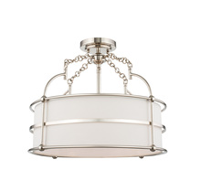  513241PN - Carson 18 Inch Convertible Pendant / Semi Flush