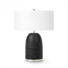  2688-35 - RIVOLI LEATHER TABLE LAMP BLACK