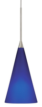  PD180BUSNX3M - Pendant Konos Blue Satin Nickel GY6.35 Xenon 35W Monopoint