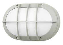  WO817WHMB6 - Outdoor Wall Lux Ovale Grid White Medium Base Incandescent 60W A19