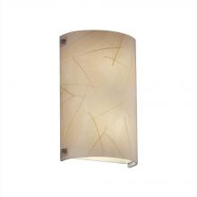  3FRM-5541-LEAF-NCKL - Finials Cylinder Wall Sconce (ADA)