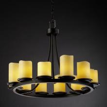  CNDL-8768-14-CREM-DBRZ - Dakota 12-Light Ring Chandelier (Short)