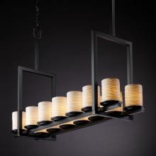  POR-8764-10-SAWT-MBLK - Dakota 14-Light Bridge Chandelier (Tall)