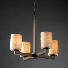  POR-8829-10-SAWT-DBRZ - Modular 4-Light Chandelier