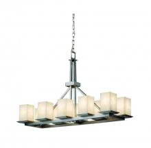  CLD-8650-15-DBRZ - Montana 10-Light Rectangular Ring Chandelier