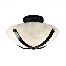  CLD-8760-35-DBRZ-LED-2000 - Dakota 14" Round Semi-Flush Bowl