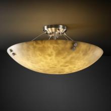  CLD-9657-25-NCKL-F6 - 48" Semi-Flush Bowl w/ CONCENTRIC CIRCLES FINIALS