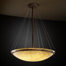  CLD-9697-35-DBRZ-LED-6000 - 48" Round Pendant Bowl w/ Ring